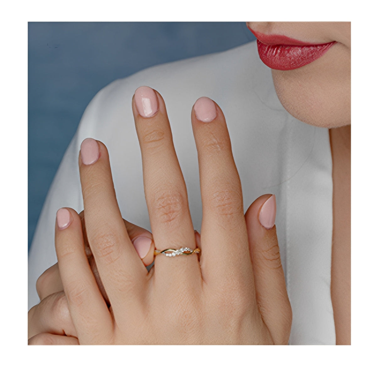 10K Yellow 0.10TDW Diamond Infinity Band