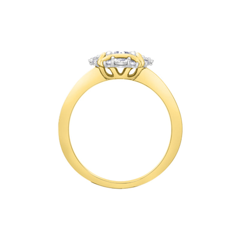 10K Yellow Gold 0.30TDW Diamond Engagement Ring