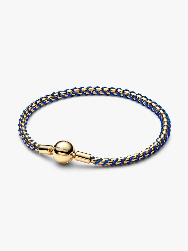 Pandora Blue Cord Box Chain Bracelet