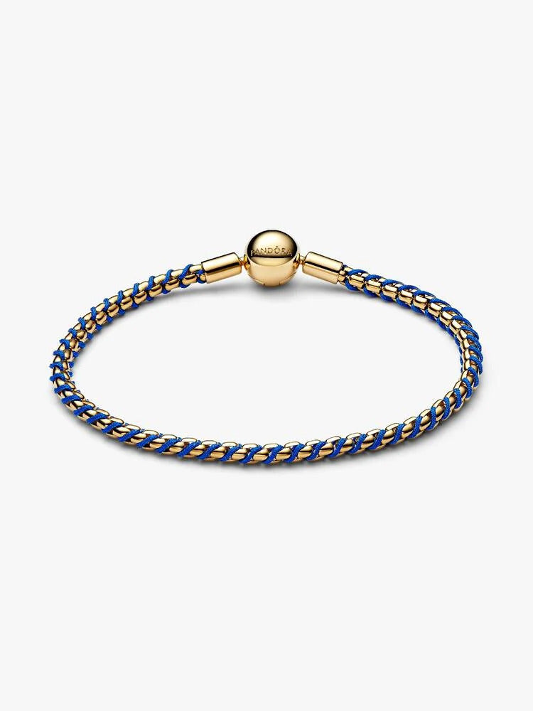 Pandora Blue Cord Box Chain Bracelet