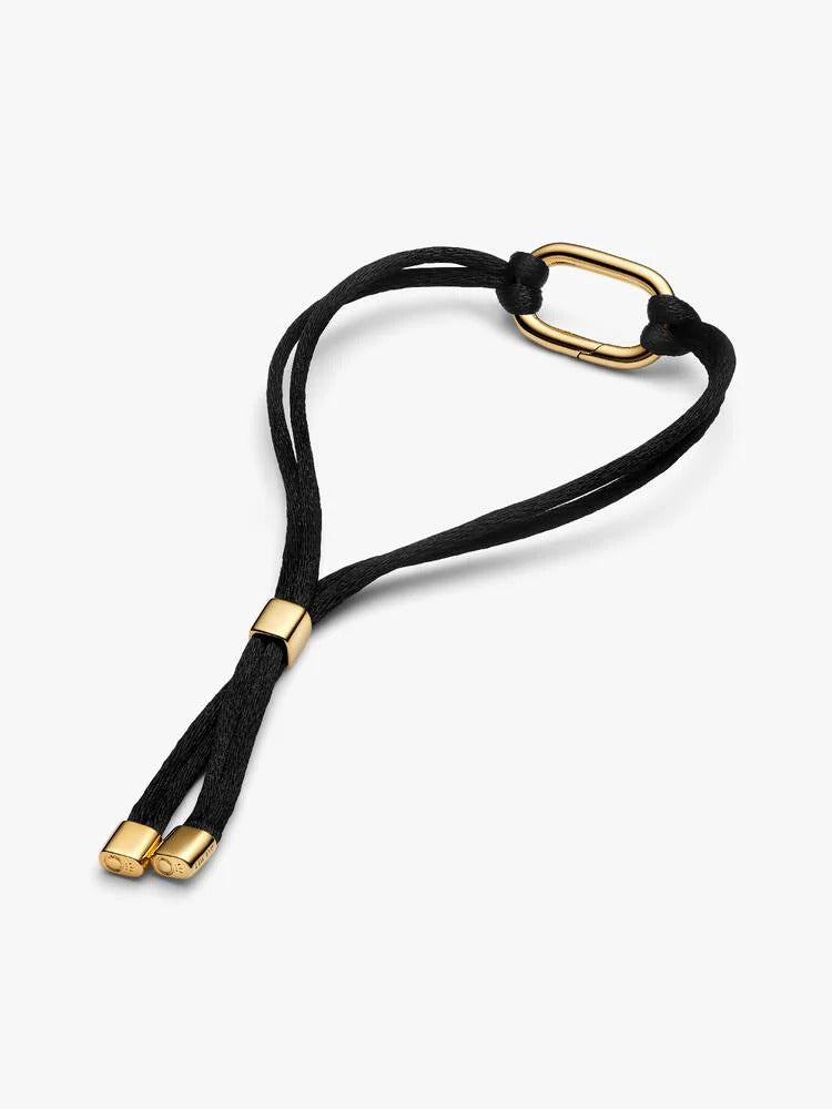Pandora Openable Link Bracelet With Black Cord