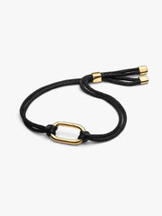 Pandora Openable Link Bracelet With Black Cord