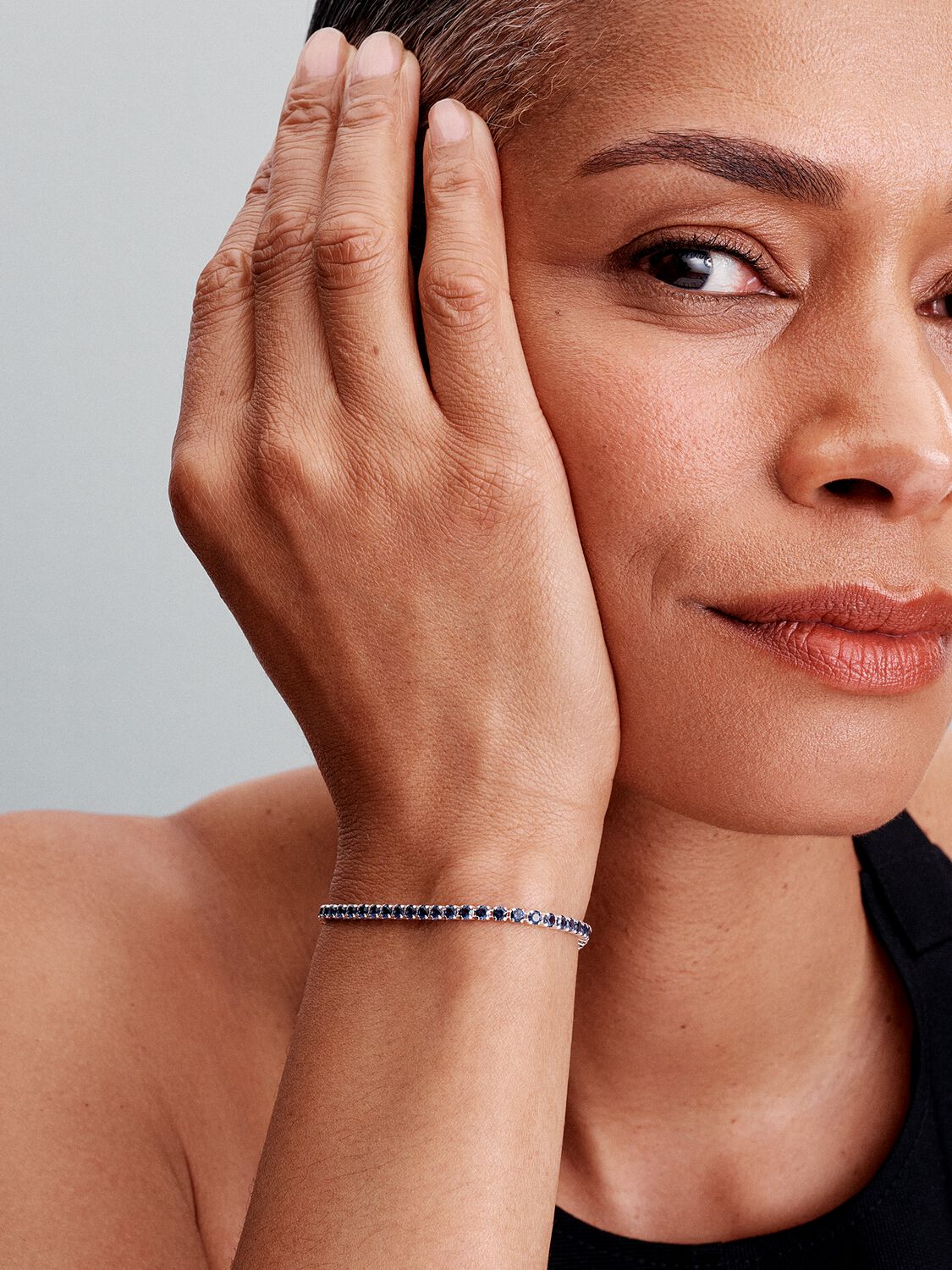 Pandora Sparkling Blue Tennis Bracelet