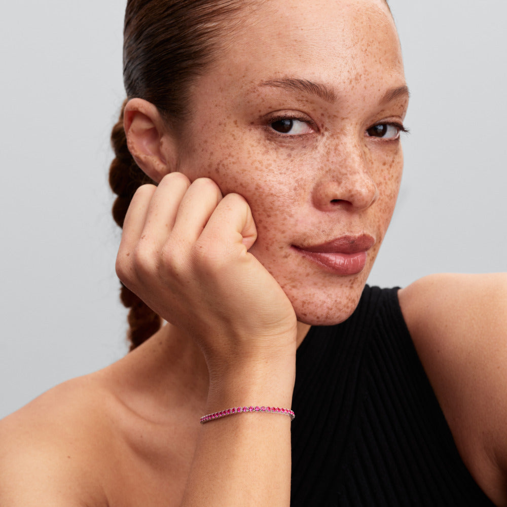 Pandora Sparkling Pink Tennis Bracelet