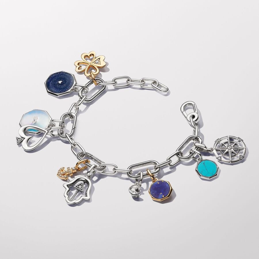 Pandora ME Five Openable Link Chain Silver Bracelet