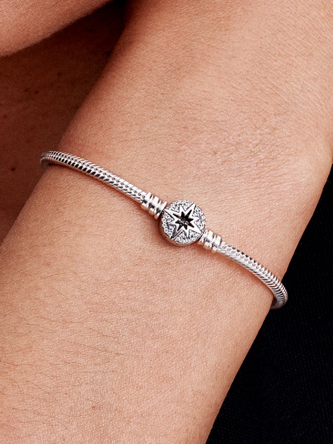 Pandora North Star Clasp Snake Chain Bracelet