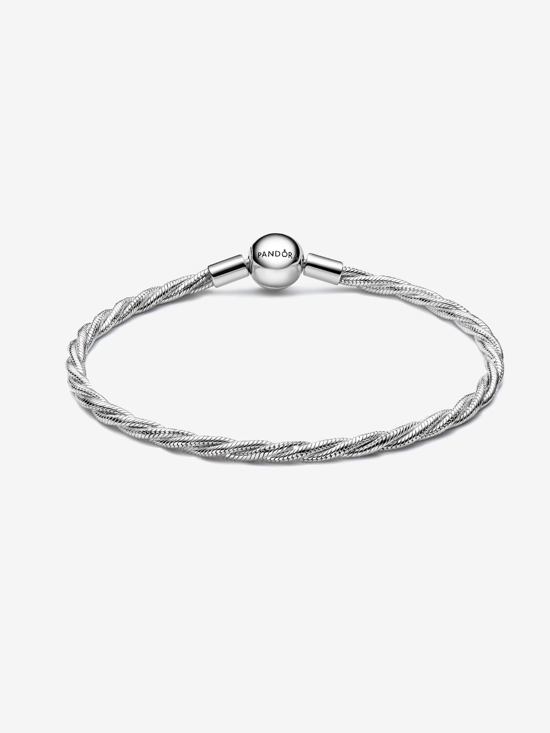 Pandora Round Clasp Twisted Snake Chain