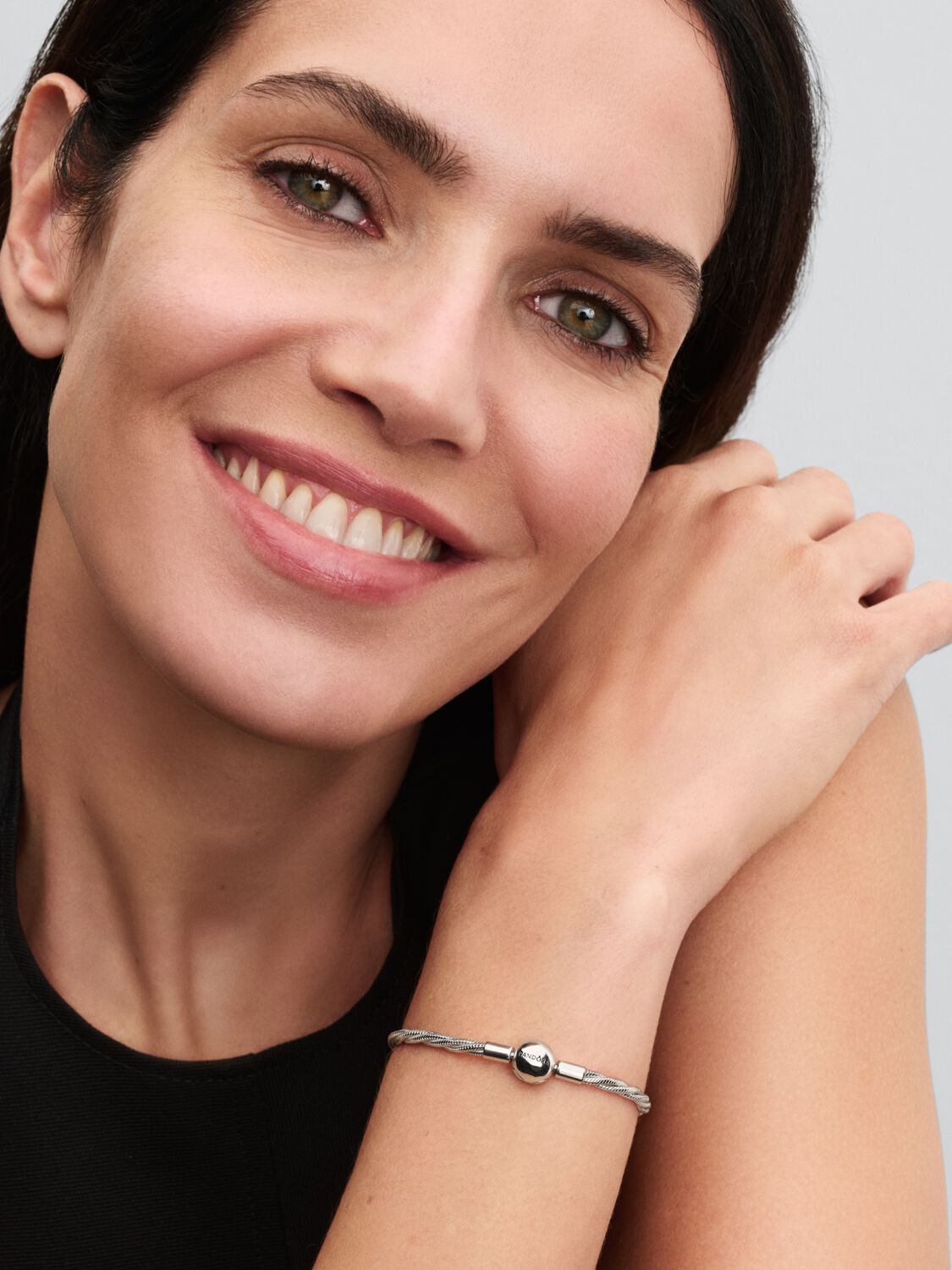 Pandora Round Clasp Twisted Snake Chain