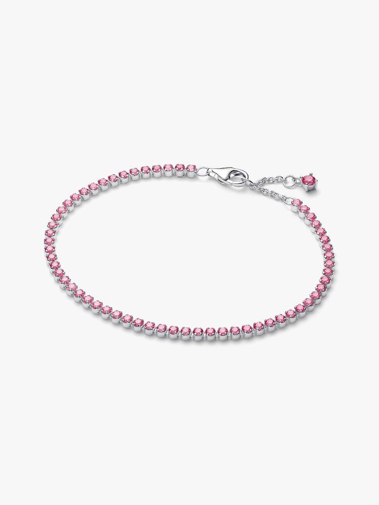 Pandora Pink Slim Tennis Bracelet