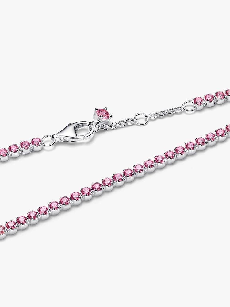 Pandora Pink Slim Tennis Bracelet