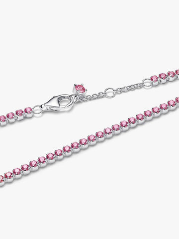 Pandora Pink Slim Tennis Bracelet