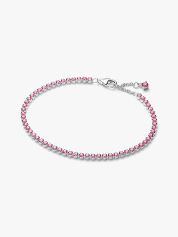 Pandora Pink Slim Tennis Bracelet