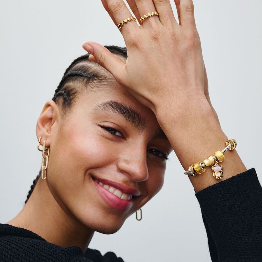 Pandora Clear Sparkling Row Clip Charm