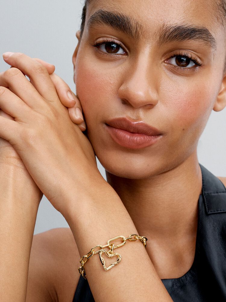 Pandora Wire Heart Dangle Charm