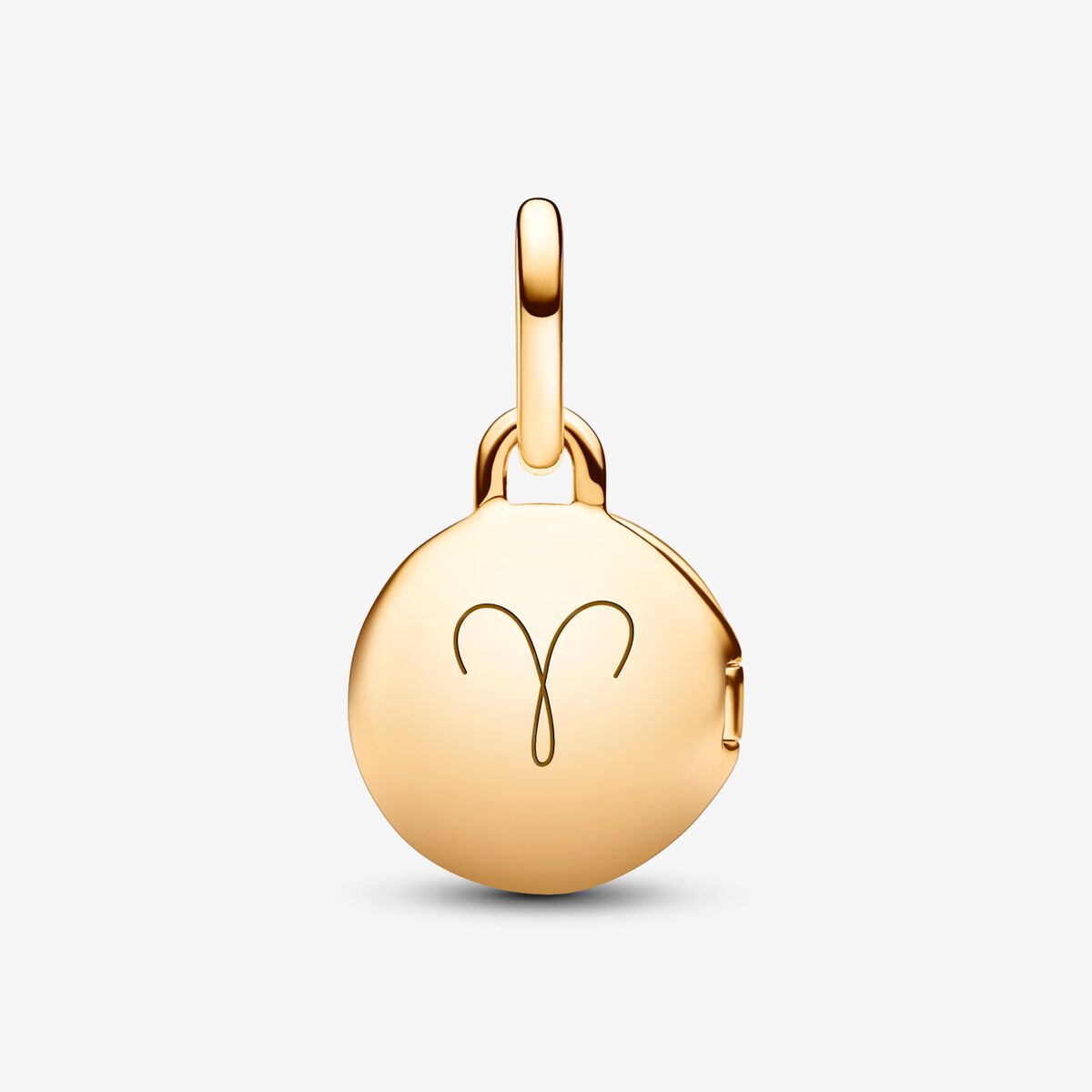 Pandora Openable &amp; Engravable Love Locket Yellow Dangle Charm