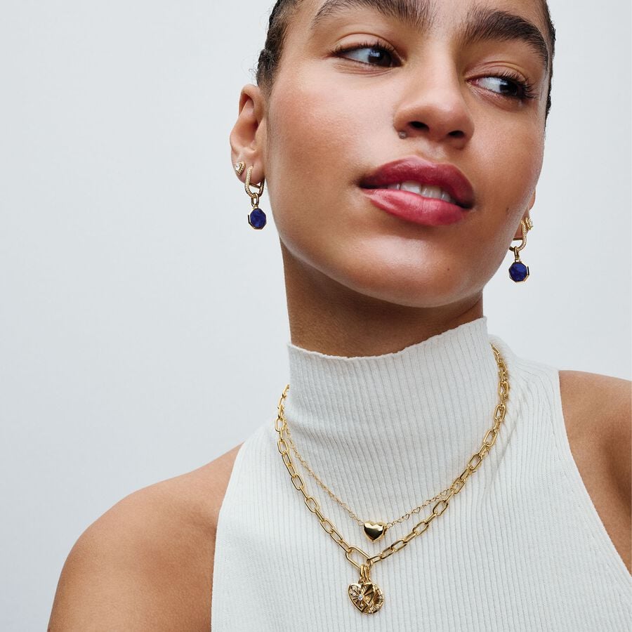 Pandora Blue Engravable Mini Medallion Charm