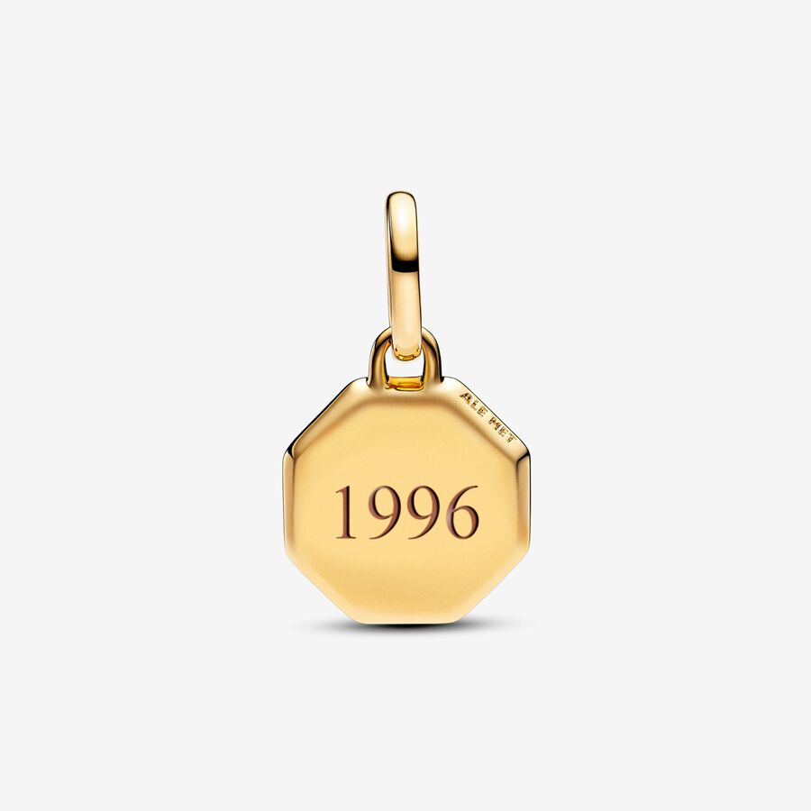 Pandora Blue Engravable Mini Medallion Charm