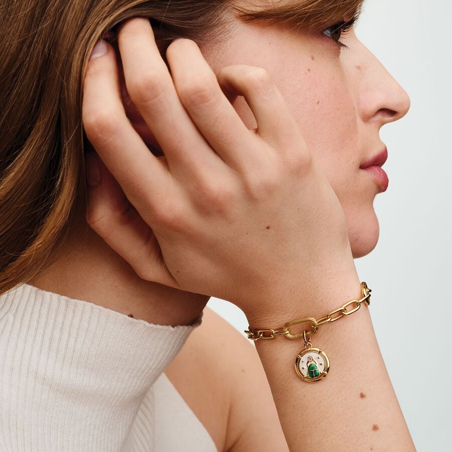 Pandora Scarab Beetle Medallion Charm