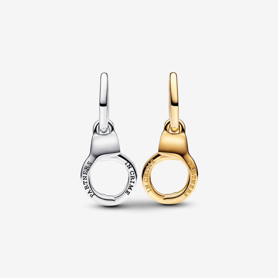 Pandora Openable &amp; Splittable Handcuffs Dangle Charm