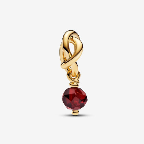 Pandora January Birthstone Eternity Circle Dangle Charm