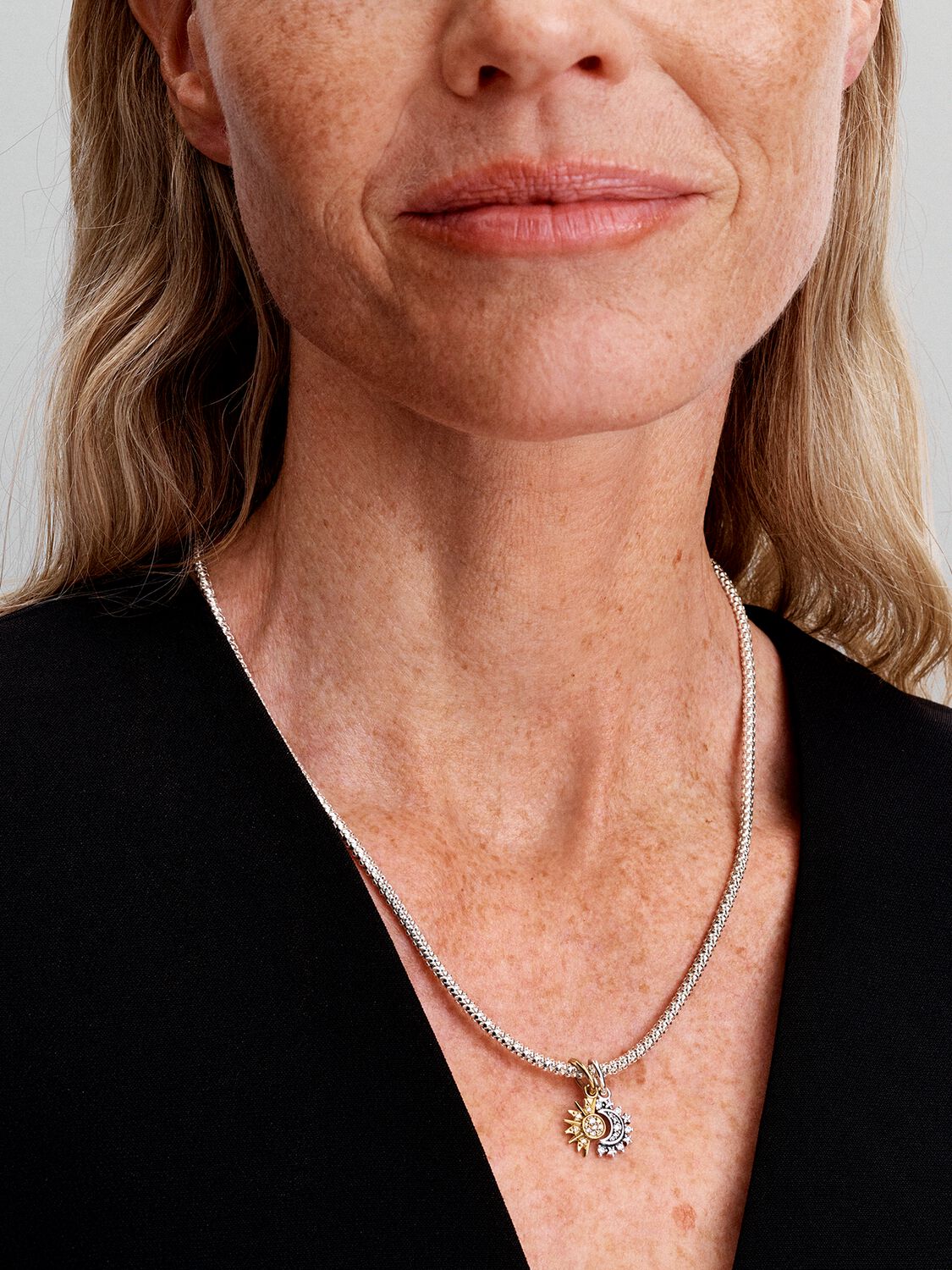 Pandora Splittable Sun &amp; Moon Dangle Charm