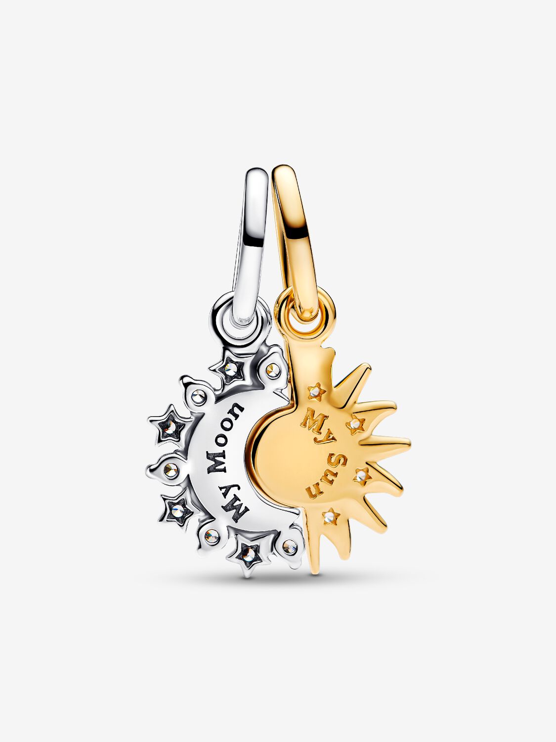 Pandora Splittable Sun &amp; Moon Dangle Charm