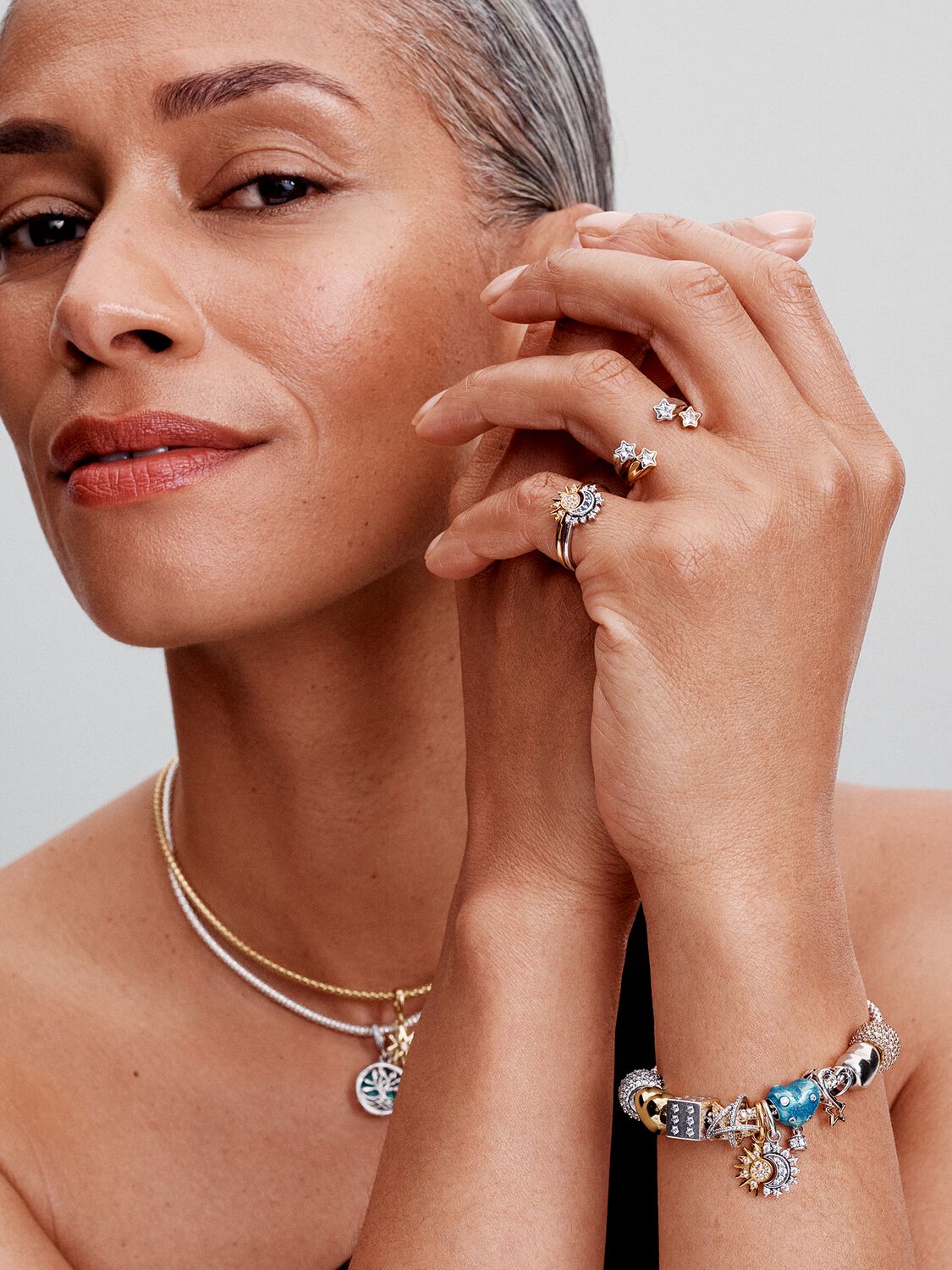 Pandora Splittable Sun &amp; Moon Dangle Charm