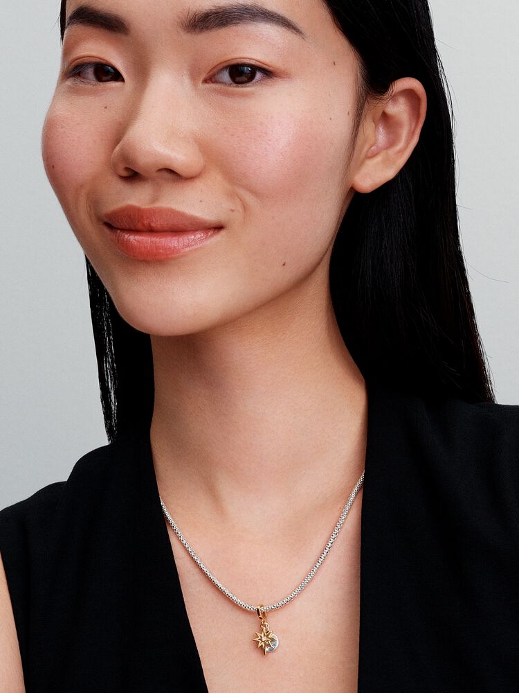 Pandora Engravable North Star Lab-grown Diamond Dangle Charm