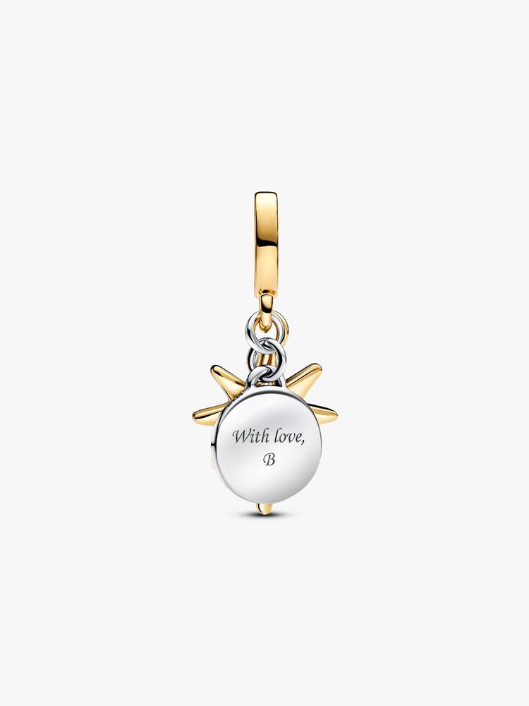 Pandora Engravable North Star Lab-grown Diamond Dangle Charm