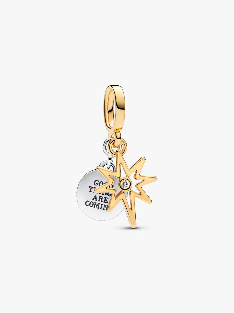 Pandora Engravable North Star Lab-grown Diamond Dangle Charm
