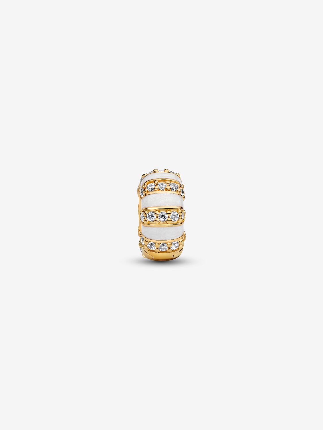 Pandora Stones &amp; Enamel Gold Plated Clip Charm