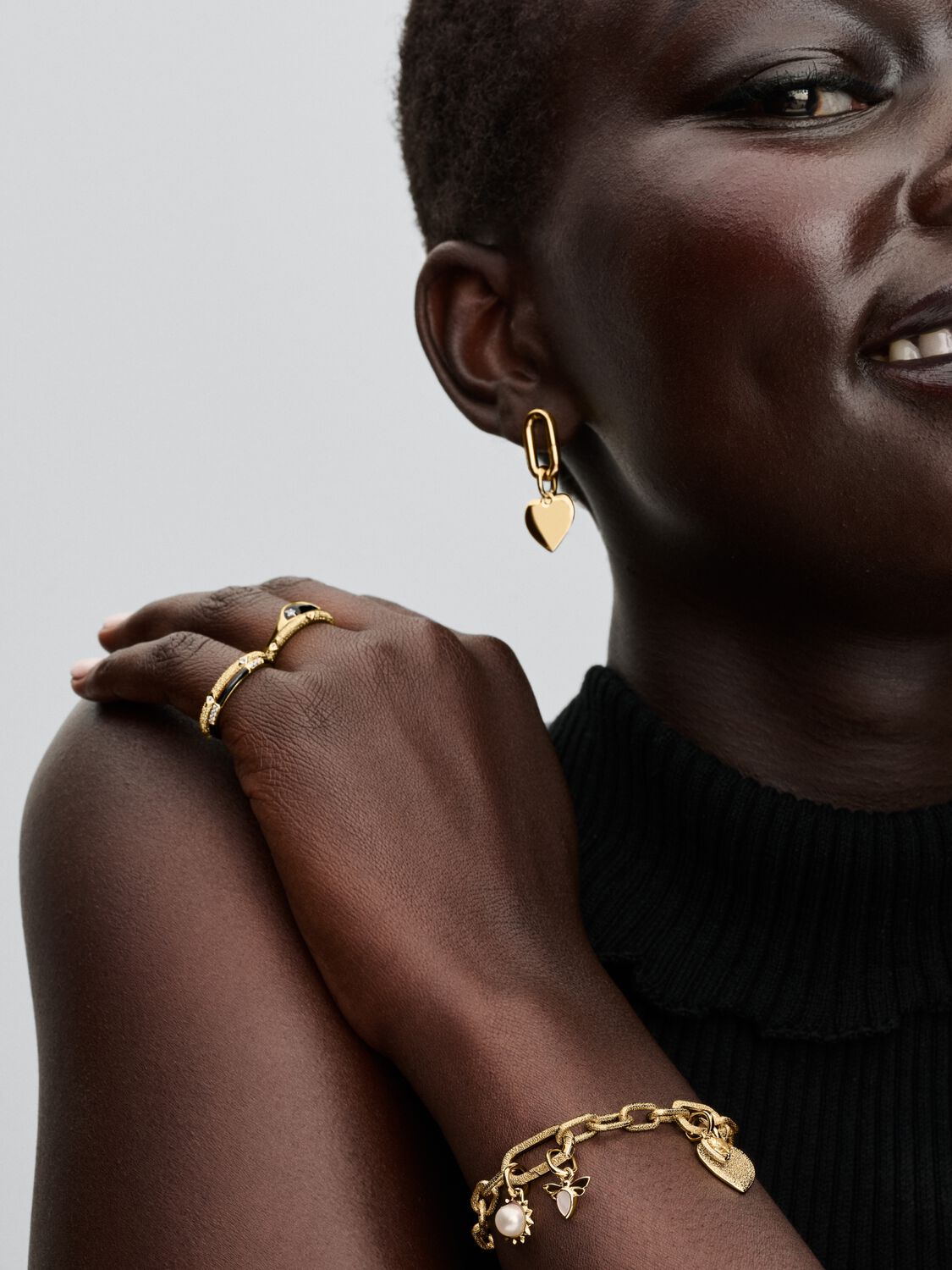 Pandora White Bee Mini Dangle Charm