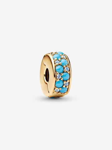Pandora Aqua Blue Clip Charm