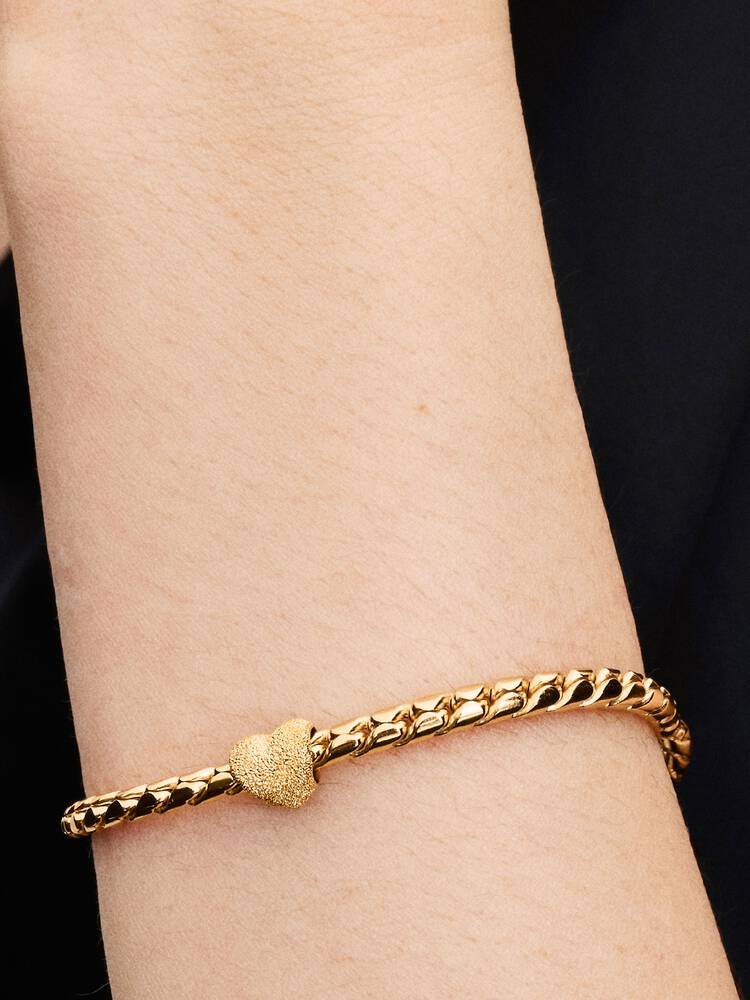 Pandora Textured Heart Mini Charm