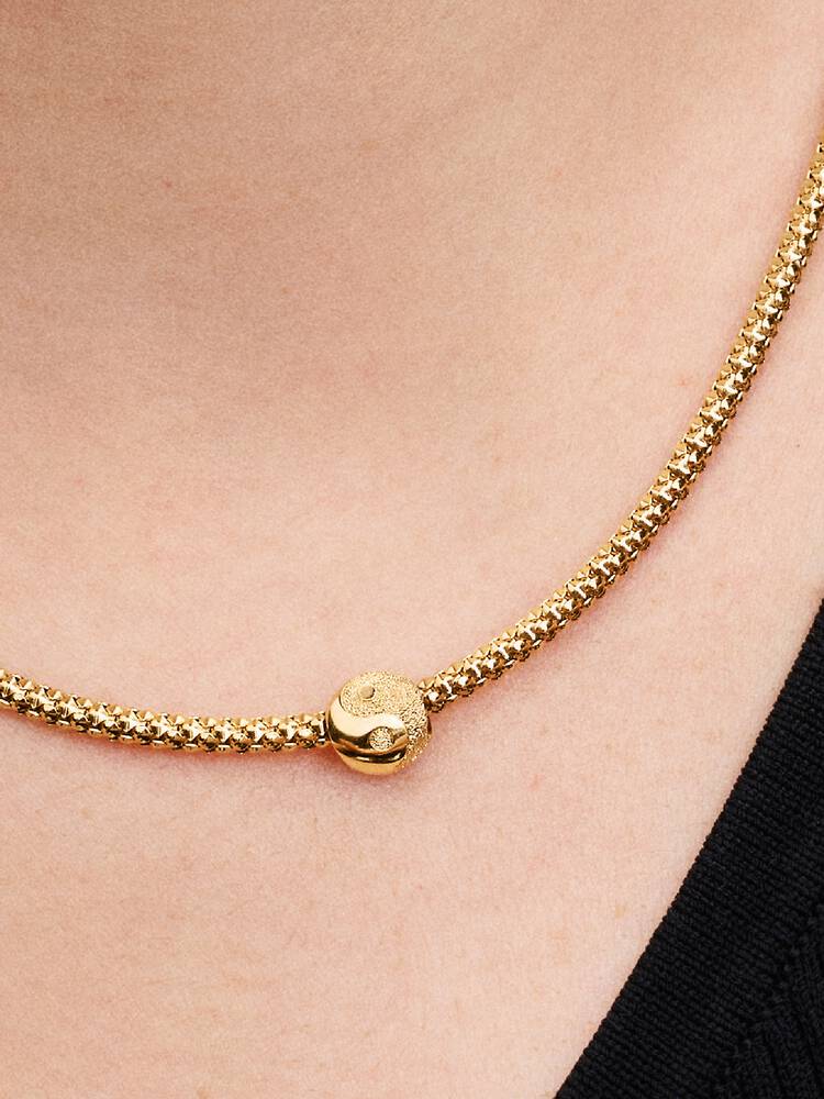 Pandora Textured Yin and Yang Mini Charm