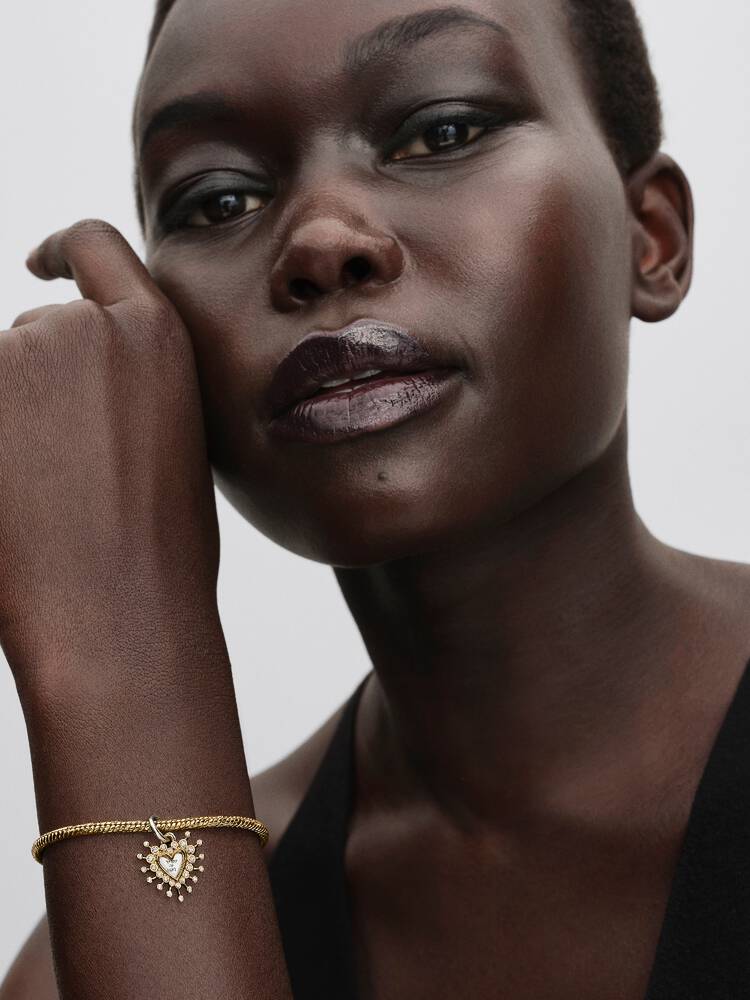 Pandora Radiant Heart Double Dangle Charm