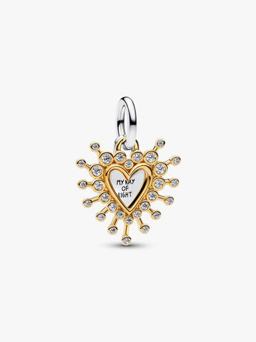 Pandora Radiant Heart Double Dangle Charm
