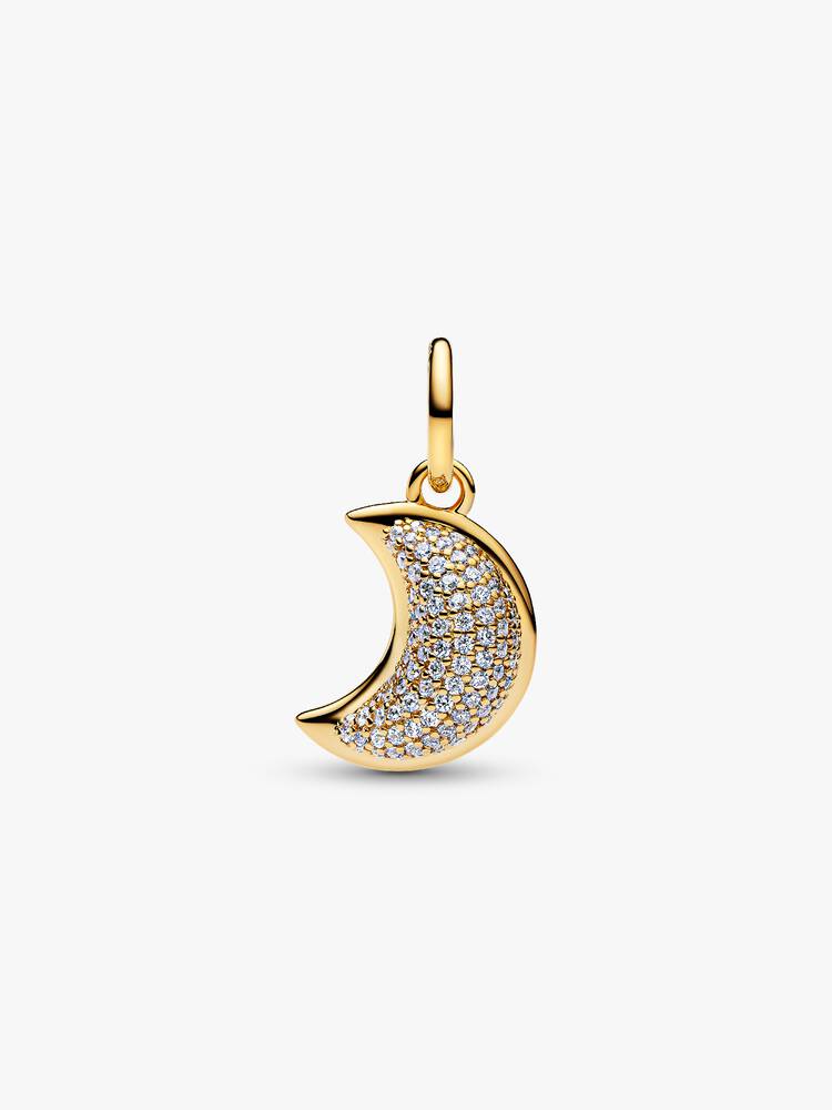 Pandora Sparkling Crescent Moon Dangle Charm