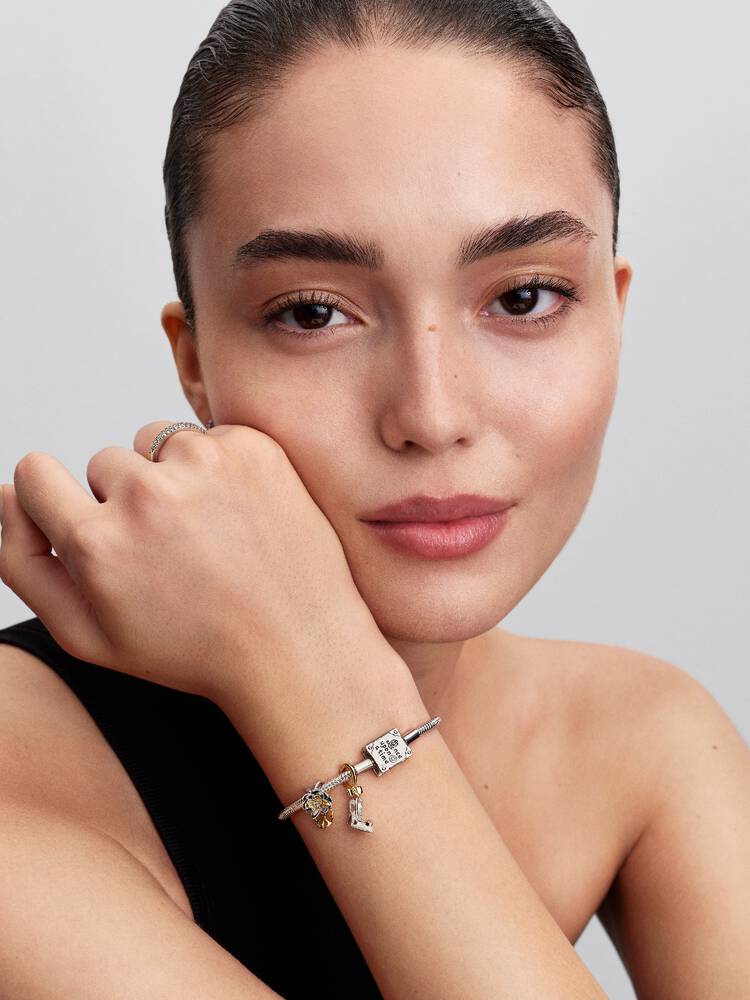 Pandora Disney Princess Tiana Water Lily Lab-grown Diamond Charm