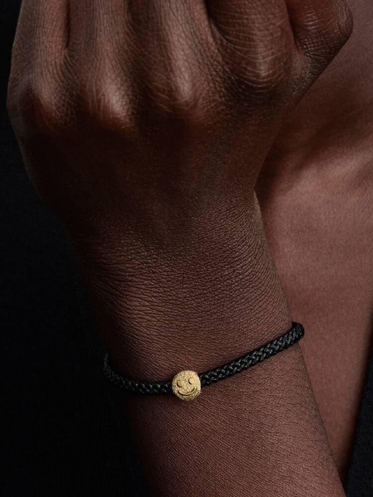Pandora Textured Happy Face Mini Charm