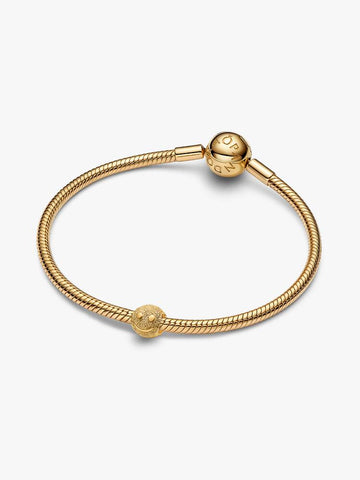 Pandora Textured Happy Face Mini Charm