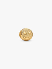 Pandora Textured Happy Face Mini Charm