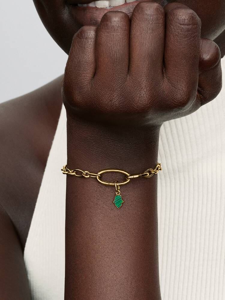 Pandora Green Hamsa Hand Mini Dangle Charm