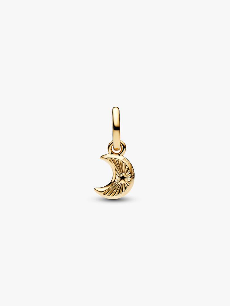 Pandora White Crescent Moon Mini Dangle Charm 764614C01