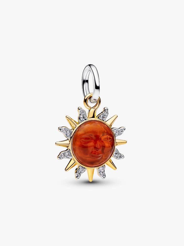 Pandora Swirling Sun Two-Tone Dangle Charm