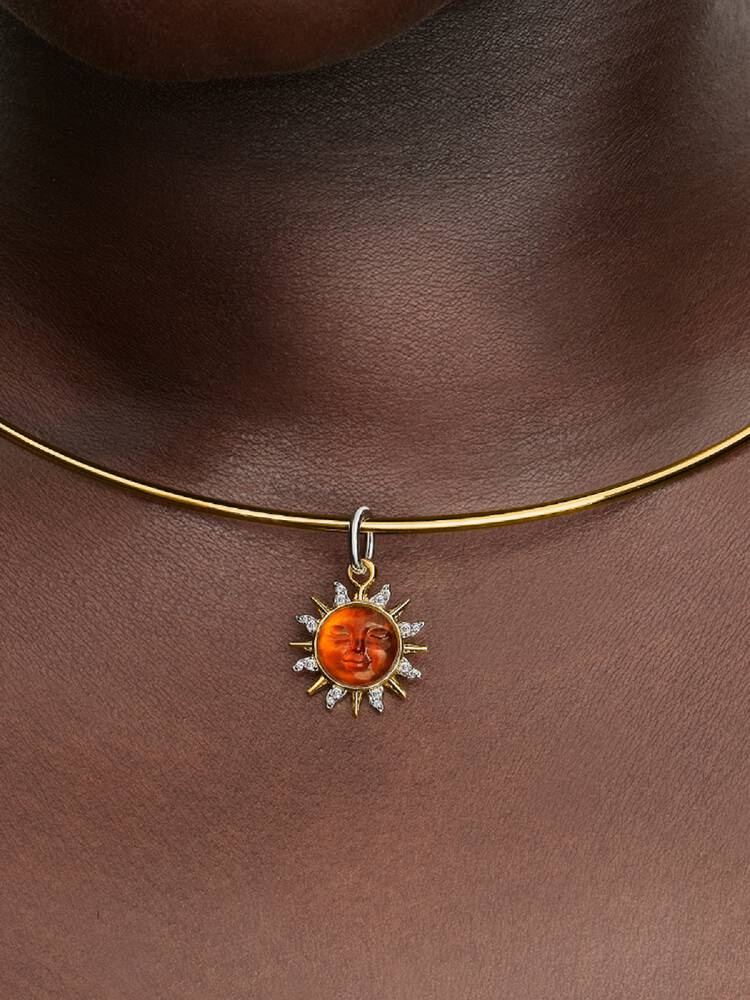 Pandora Swirling Sun Two-Tone Dangle Charm