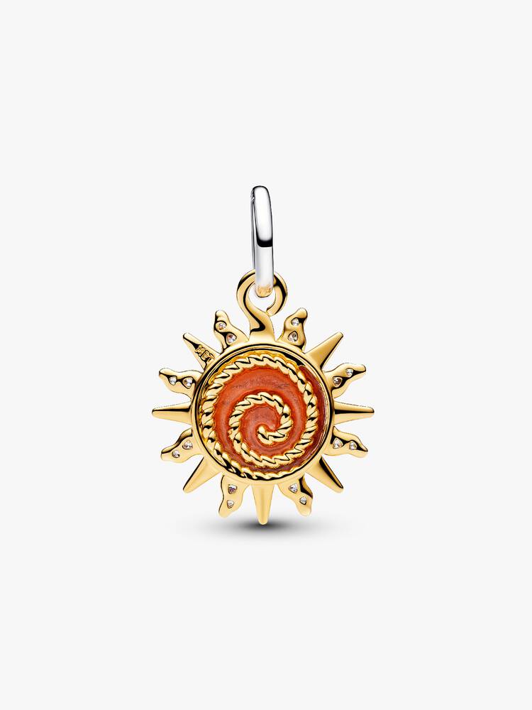 Pandora Swirling Sun Two-Tone Dangle Charm