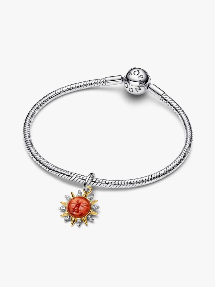 Pandora Swirling Sun Two-Tone Dangle Charm