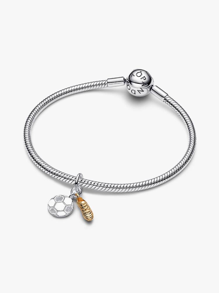 Pandora Engravable Soccer Shoe Double Dangle Charm
