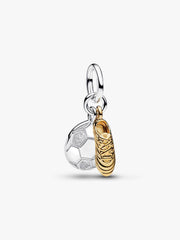 Pandora Engravable Soccer Shoe Double Dangle Charm